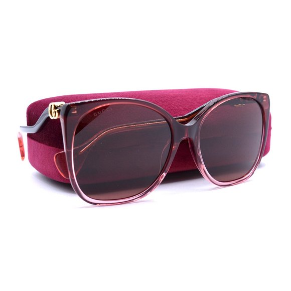 NEW GUCCI GG1010S 004 BURGUNDY RED AUTHENTIC SUNGLASSES 60-18 - Picture 2 of 13